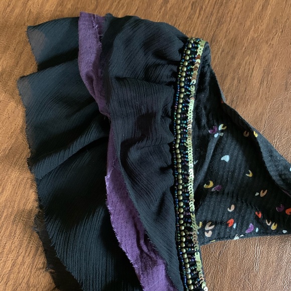 Free People Vintage Boho Top W Sequins and Jewels - Picture 6 of 8